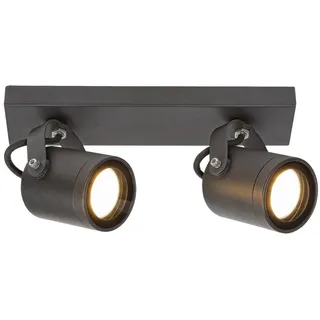 Rabalux Außenwandleuchte Aluminium 10 cm 2xGU10 anthrazit