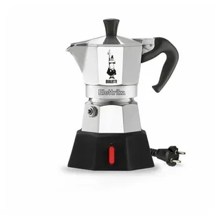 Bialetti Moka Elettrika 2 Tassen Silber/Schwarz