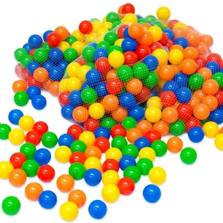 LittleTom 150 Bunte Bälle für Bällebad 5,5cm Standard bunt