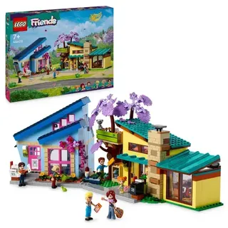 LEGO Friends 42620 Ollys und Paisleys Familien Haus, Spielzeug mit Puppenhaus