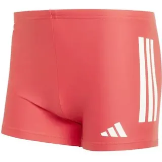 ADIDAS Badehose 3-Streifen 2-Inch, Größe 4 in Rot SELURE/WHITE