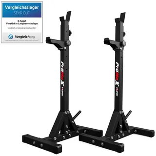 K-Sport Kniebeugeständer Langhantelablage mit Hantelscheibenaufnahme Squat Rack