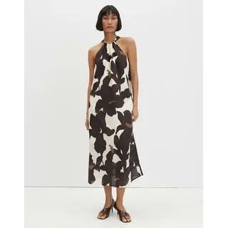 Someday Midikleid Floral Braun 42