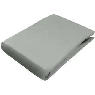 Jack Spannbettlaken Mako-Satin 180 x 200 cm Grau