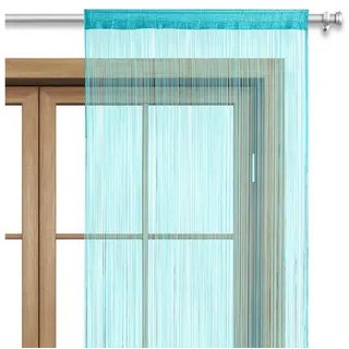wometo Fadenvorhang One (1 St), Stangendurchzug, halbtransparent, 100% Polyester, OEKO-TEX®, Fadengardine, kürzbar, Tür- und Fensterdeko
