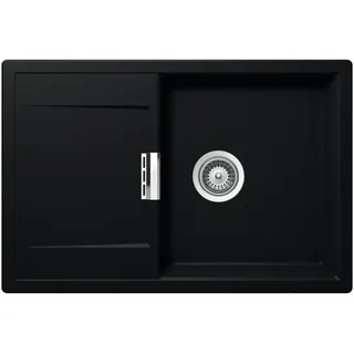 Schock Mono D-100 FB Puro links Flächenbündig Schwarz Handbetätigung 765 x 305 mm