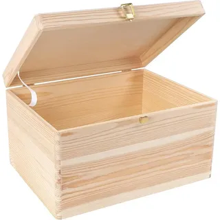 Creative Deco Holzkiste 40 x 30 x 24 cm 1-tlg. natur