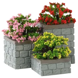 Lemax - Flower Bed Boxes (963), Weihnachtsdorf, Modellbau,