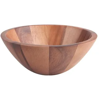 Salatschüssel 25 cm aus Akazienholz - Braun Rund Holz T&g Woodware