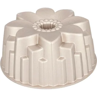 Birkmann Gugelhupfform Contoura, Silber, Metall, 1,9 L, Blume, 9.5 cm, antihaftbeschichtet, Backen, Backformen, Gugelhupfformen