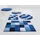 Blau halbrund 50 x 80 cm