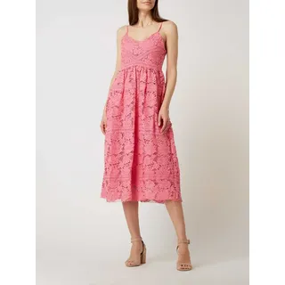 Kleid aus Häkelspitze Modell 'Frio', Pink, M