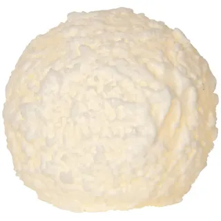 MARELIDA LED Kerze Schneeball D: 10 cm weiß