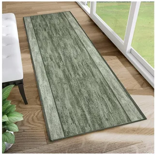 Tapiso Läufer Anti Rutsch, rechteckig, Höhe: 6 mm, Antirutsch Flurläufer Meterware, rutschfest, pflegeleicht grün 67 cm x 100 cm x 6 mm