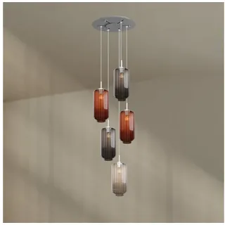 s.luce Velo 5-flg. Ø 60 cm rund mehrfarbig
