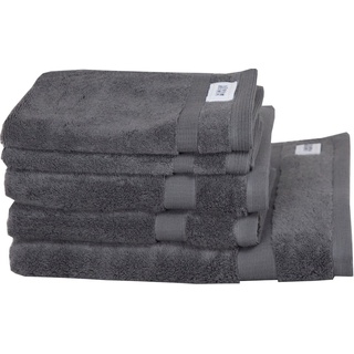 SCHÖNER WOHNEN-Kollektion Handtuch Set Cuddly, Frotteevelours (Set, 5-St), schnell trocknende Airtouch-Qualität grau