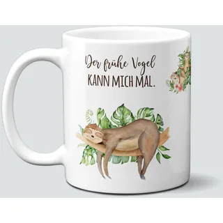 online-hut-Tasse - Kaffeebecher - Kaffeetasse - Faultier - Motivtasse - Faultiertasse - LT-7