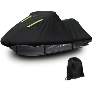 210D wasserdichte Jetski-Abdeckung, kompatibel mit Sea-DOO RXP-X 325|2024-2026, schützt vor Regen UV Staub, Kratzfeste Reflexstreifen & Aufbewahrungstasche