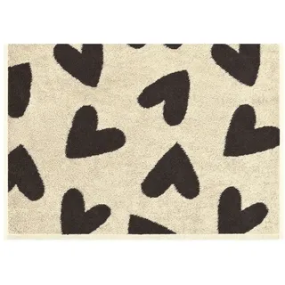 CAWÖ Heart Beats Badetuch 70 x 140 cm basalt