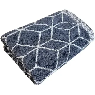 framsohn frottier Design Jacquard Duschtuch 67 x 140 cm anthrazit/weiß
