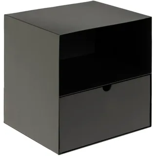 VCM Nachtschrank Joliet 30 x 25 x 30 cm Schwarz
