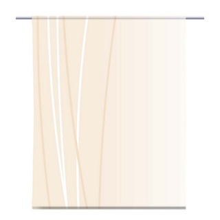 Scheibengardine Scheibenhänger Linea gelb up dark mit Beschwerung - Gardine - B-line, gardinen-for-life 90 cm x 125 cm