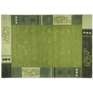 THEKO Teppich , grün , Wolle , Maße (cm): B: 70 H: 1,4