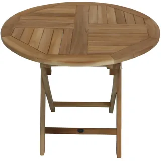 Zebra Technologies Poker Klapptisch Ø 90 x 74 cm natur
