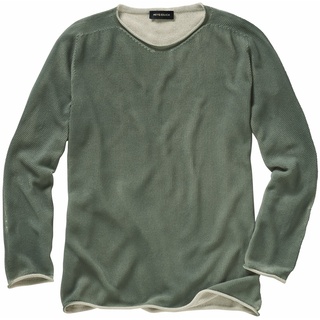Mey & Edlich Herren Sweater Regular Fit Gruen gemustert - 48