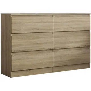 masseno ALLEGRA 120 x 77 x 33 cm Eiche Sonoma / Braun