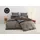 Linon braun 200 x 200 cm + 2 x 80 x 80 cm