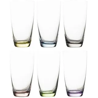 Peill+Putzler Gläserset, 6-teilig  Viva , mehrfarbig , Kristallglas , Maße (cm): H: 13,2