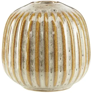 Vase , braun , Steingut , Maße (cm): H: 9,3  Ø: 9.5