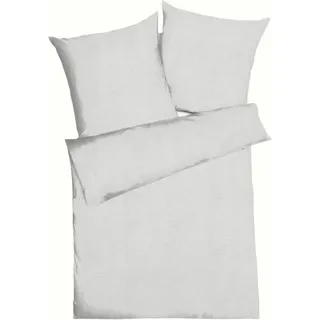 KAEPPEL Musselin Uni Grau 155 x 220 cm + 80 x 80 cm