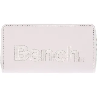 Bench Große XXL Damen Geldbörse Portemonnaie Brieftasche Clutch Reißverschluss Hellgrau - Grau