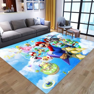 W-life Teppich Kinder 3D-Vorleger Cartoon Moderne Wohnzimmer Schlafzimmer Hauptdekoration Super Mario-Teppichboden-Pad Kinderzimmer Anti-Rutsch-Spiel-Matte (Color : 10, Size : 120 * 180cm)