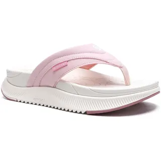 ONCAI Orthopädische Flip Flops Damen mit Arch Support Damen Orthotische Erholung Sandalen Komfortable Plantar Fasciitis Slip On Walking Sandale für Womans Indoor Outdoot Casual Sommer RosaWeiß 42 - 42 EU