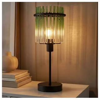 GLOBO LIGHTING LED Tischleuchte, Leuchtmittel inklusive, Warmweiß, Tischleuchte Beistelllampe Schreibtischlampe Nachttischlampe LED Grün grün