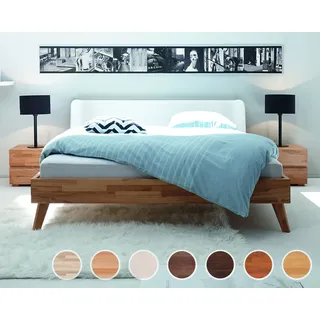 Hasena Wood-Line Massivholzbett Classic Leno/Boga 180x200 cm / Kernbuche natur, geölt