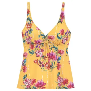 SUNSEEKER Bügel-Tankini-Top Damen gelb-bedruckt Gr.38 Cup F