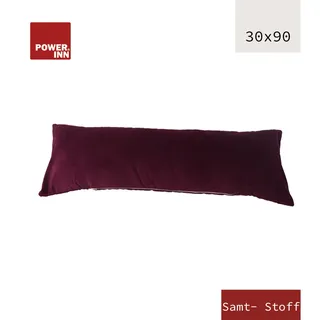 POWER INN® Kissenbezug Samtstoff | 30 x 90 cm | Lila