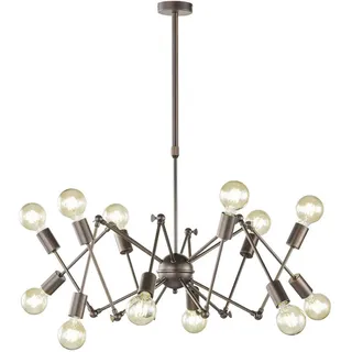 Wofi Hängeleuchte, Braun, Metall, 95x109x95 cm, Lampen & Leuchten, Innenbeleuchtung, Hängelampen, Pendelleuchten