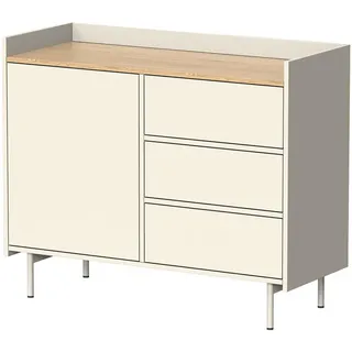 Vicco Kommode Velina 100 x 82 cm Creme / Eiche
