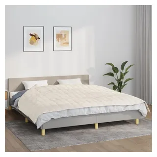 vidaXL Gewichtsdecke Hellcreme 155x220 cm 11 kg Stoff