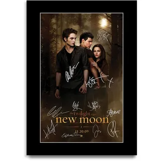 HWC Trading The Twilight Saga New Moon Geschenke Geduckter Poster Signiertes Autogramm Foto für Fans von Film Memorabilien (ID-004119) - A4 Nur Druck