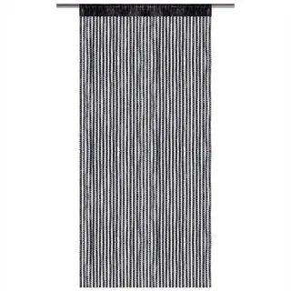 BestLivings Fadenvorhang 1-läufig Ø 0 mm 90 cm Schwarz