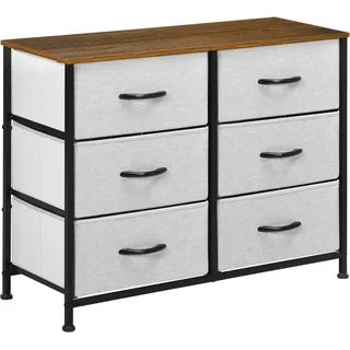 Homcom Sideboard 80 x 62,5 x 30 cm Grau