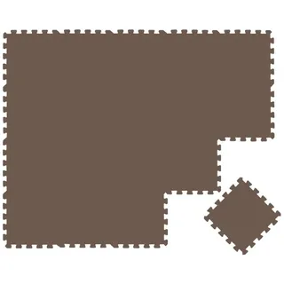 LittleTom Puzzlematte Uni Braun, 20 Teile braun
