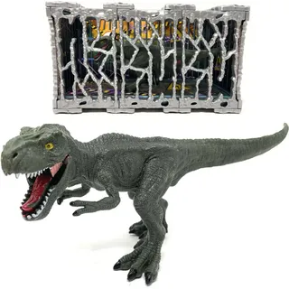 Spielzeug Dinosaurier TRex T-Rex Indominus Dino Käfig Jurassic Raptor Figur Kind
