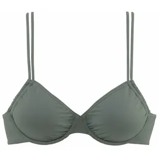 LASCANA Bügel-Bikini-Top Damen oliv Gr.44 Cup B